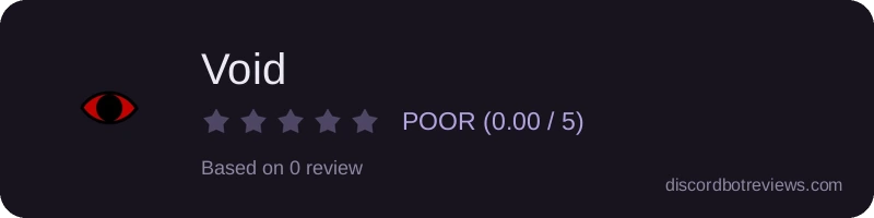 Rating widget preview for Void