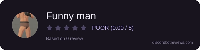Rating widget preview for Funny man