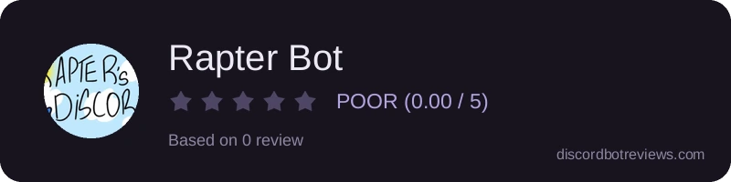 Rating widget preview for Rapter Bot