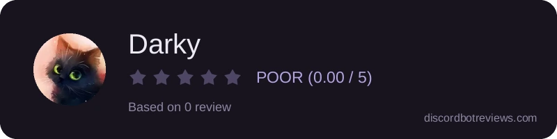 Rating widget preview for Darky