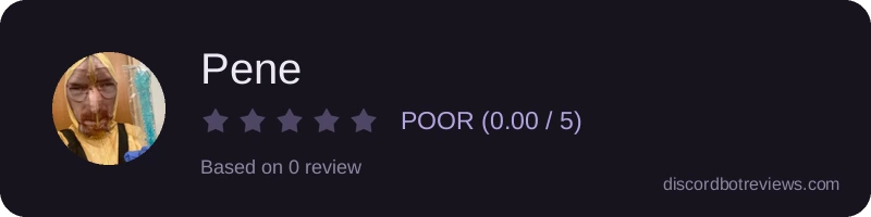 Rating widget preview for Pene