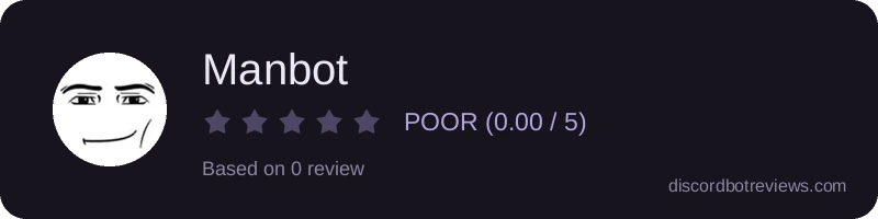 Rating widget preview for Manbot