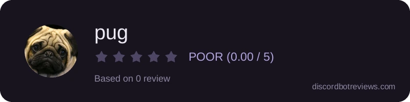 Rating widget preview for pug
