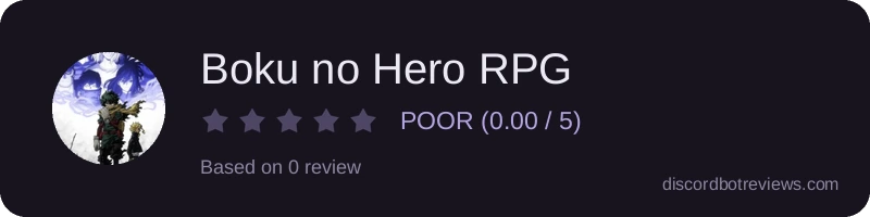 Rating widget preview for Boku no Hero RPG