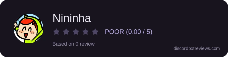 Rating widget preview for Nininha