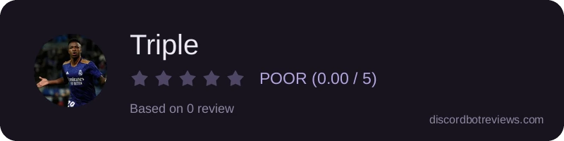 Rating widget preview for Triple