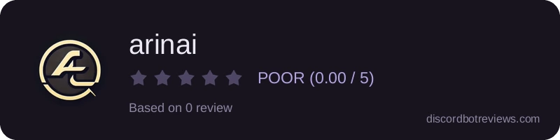 Rating widget preview for arinai