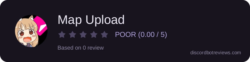 Rating widget preview for Map Upload