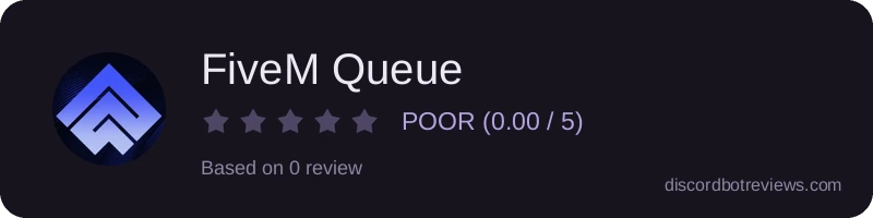 Rating widget preview for FiveM Queue