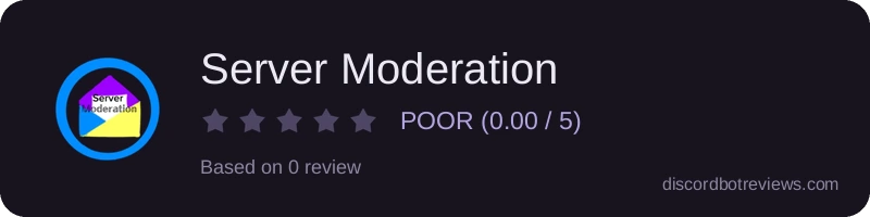 Rating widget preview for Server Moderation