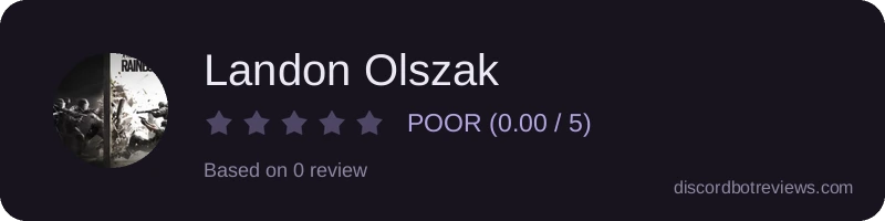 Rating widget preview for Landon Olszak