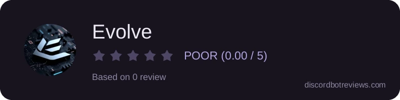 Rating widget preview for Evolve
