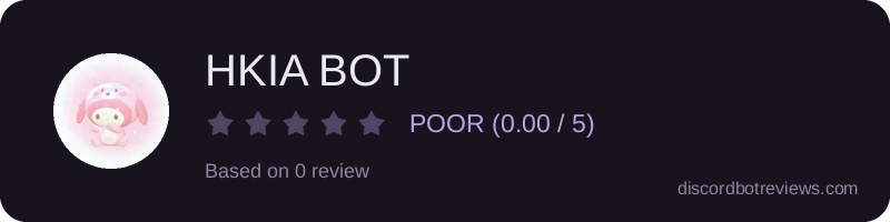 Rating widget preview for HKIA BOT