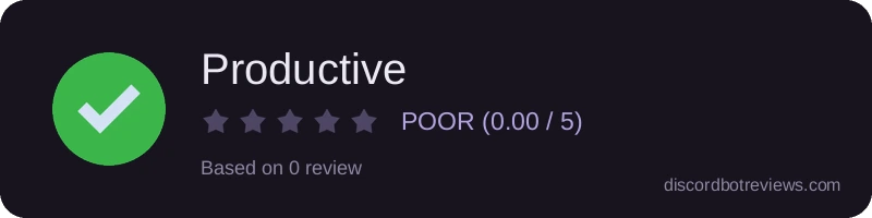 Rating widget preview for Productive