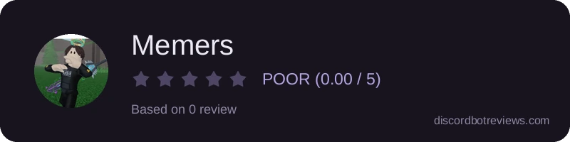 Rating widget preview for Memers