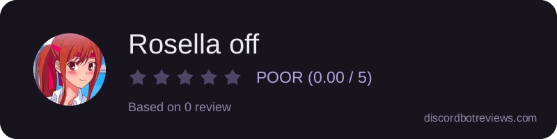 Rating widget preview for Rosella off