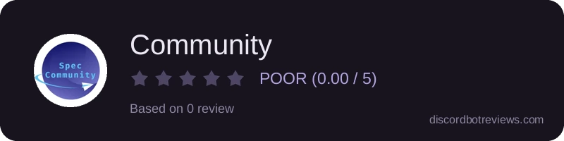 Rating banner for Community