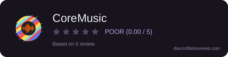 Rating widget preview for CoreMusic