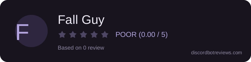 Rating widget preview for Fall Guy