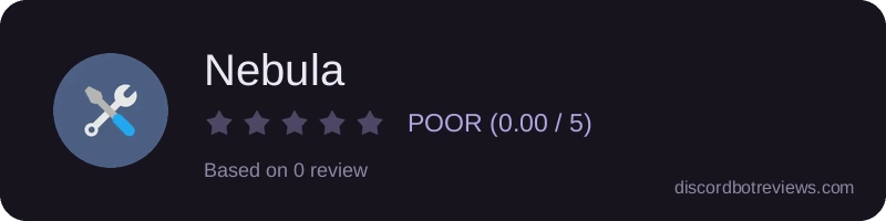 Rating widget preview for Nebula