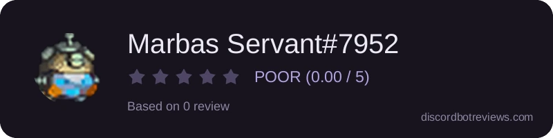 Rating widget preview for Marbas Servant#7952