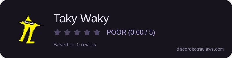 Rating widget preview for Taky Waky