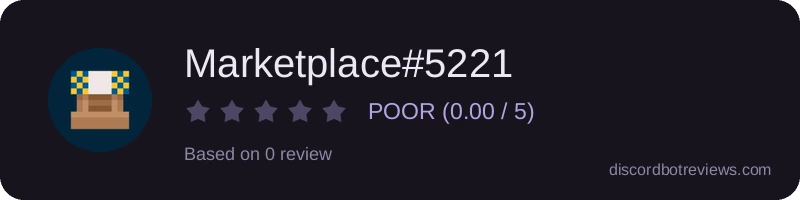 Rating widget preview for Marketplace#5221