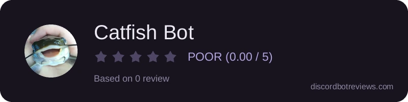 Rating widget preview for Catfish Bot