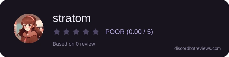 Rating widget preview for stratom