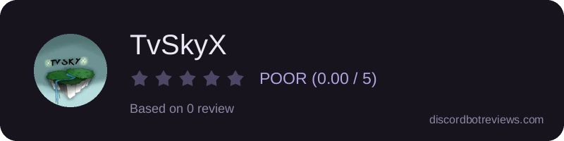 Rating widget preview for TvSkyX