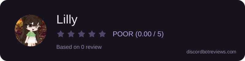 Rating widget preview for Lilly