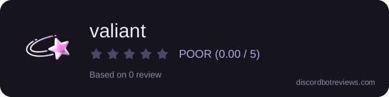 Rating widget preview for valiant