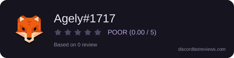 Rating widget preview for Agely#1717