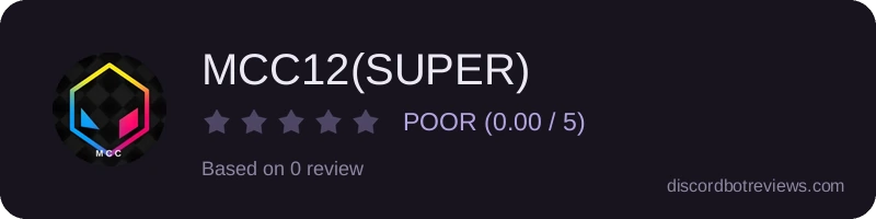 Rating widget preview for MCC12(SUPER)