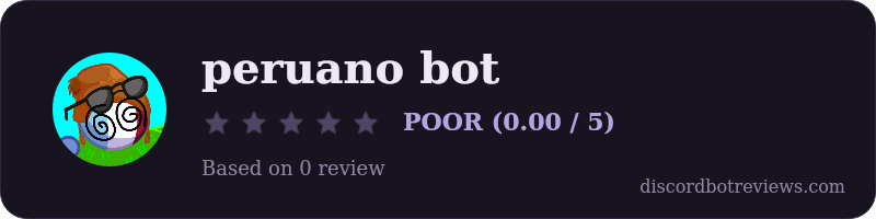 Rating banner for peruano bot