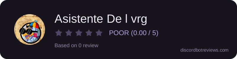Rating widget preview for Asistente De l vrg