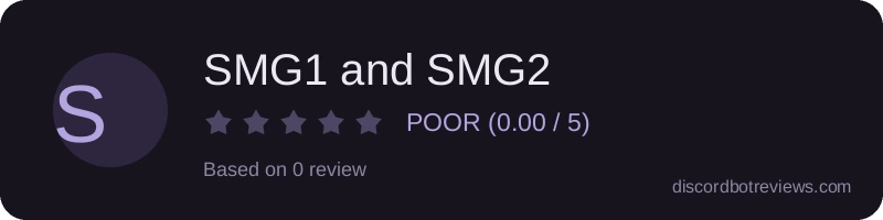 Rating widget preview for SMG1 and SMG2