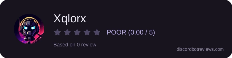 Rating widget preview for Xqlorx