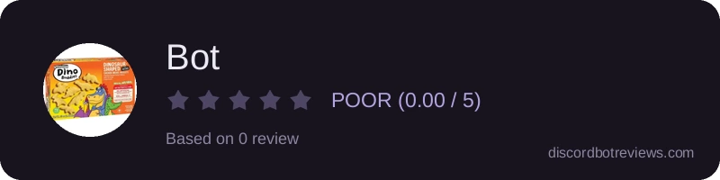 Rating widget preview for Bot