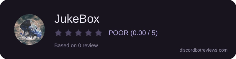 Rating widget preview for JukeBox