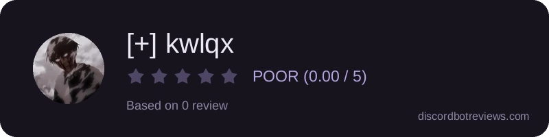 Rating widget preview for [+] kwlqx