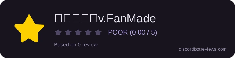 Rating widget preview for 役職パネルv.FanMade