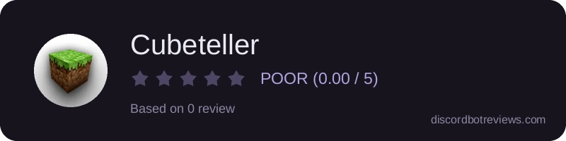 Rating widget preview for Cubeteller