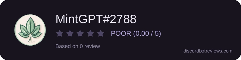Rating widget preview for MintGPT#2788