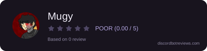 Rating widget preview for Mugy