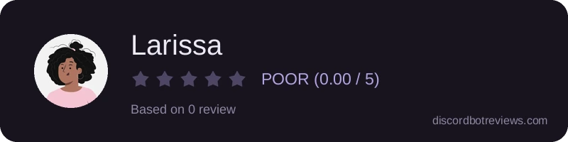 Rating widget preview for Larissa