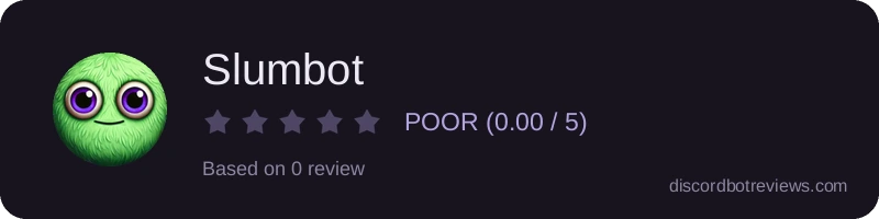 Rating widget preview for Slumbot
