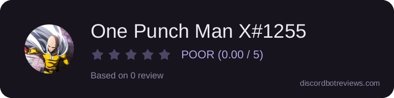 Rating widget preview for One Punch Man X#1255