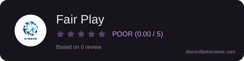 Rating widget preview for Fair Play