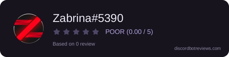 Rating widget preview for Zabrina#5390